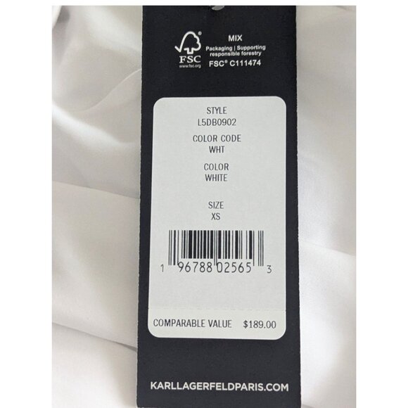 💎 Karl Lagerfeld Paris Limited Edition Shirtdress – Size XS (Fits Like S) – NWT - Picture 6 of 6
